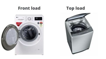 Difference between a front load and top load washing machine