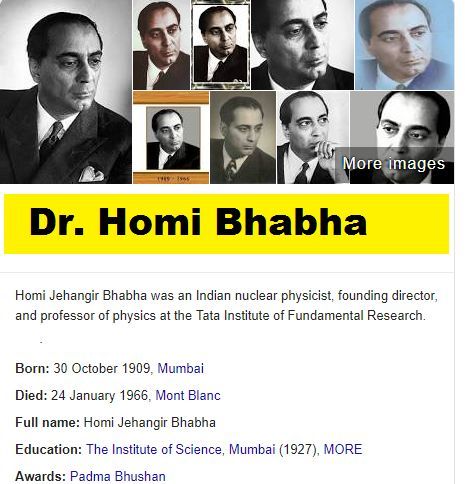 Dr. Homi Bhabha