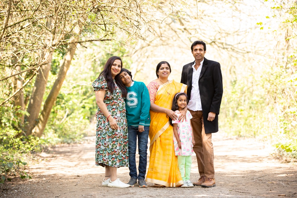 Indian family photo poses